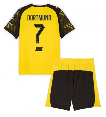 Borussia Dortmund Jobe Bellingham #7 Hjemmebanetrøje Børn 2025-26 Kortærmet (+ Korte bukser)